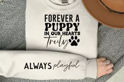 Forever A Puppy In Our Sleeve SVG, Dog SVG Design Product Image 3