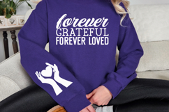 Forever grateful forever loved Sleeve SVG Design Product Image 3