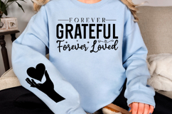 Forever grateful forever loved Sleeve Svg Design Product Image 3