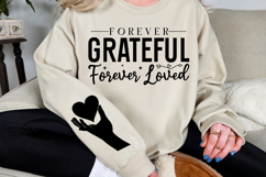 Forever grateful forever loved Sleeve Svg Design Product Image 2