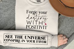 Forge Your Destiny With Positivity SVG, Sleeve SVG Design Product Image 1