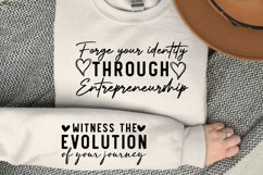 Forge your identity through entrepreneurship Sleeve SVG Product Image 1