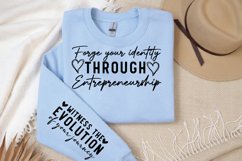 Forge your identity through entrepreneurship Sleeve SVG Product Image 2