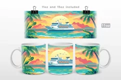Forget Adulting Let's Cruise Mug Wrap Sublimation Product Image 1