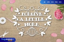 Forgive a Little More Papercut SVG Product Image 1