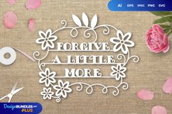 Forgive a Little More Papercut SVG Product Image 1