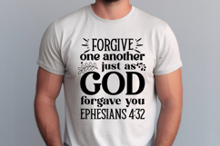 Forgive one another just as god SVG, Scripture SVG Product Image 1
