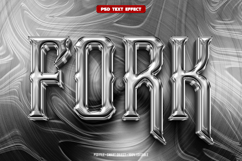 Fork 3D editable text effect Product Image 1