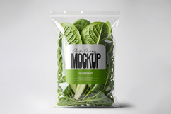 fresh salad leaves in plastic packaging Product Image 1