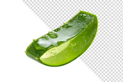 Fresh Aloe Vera Slice with Water Drops and Rich Gel Texture Product Image 1