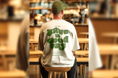 Men's Oversized T-Shirt Back View Mockup Product Image 1