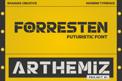Forresten Futuristic Display Font Product Image 1