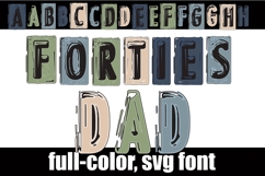 Forties Dad Color Font Product Image 1
