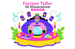 10 Fortune Teller Tarot Illustration Product Image 1