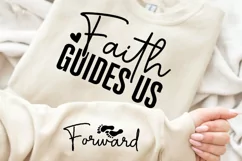 Faith Guides Us Sleeve SVG, Christian SVG Design Product Image 3