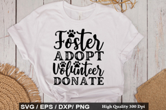 Foster Adopt Volunteer donate - Rescue Dog SVG Design Product Image 1
