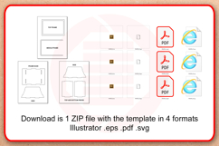 Laser cut Photo stand holder SVG vector template Product Image 7