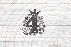 I'm four Cutting file SVG DXF Product Image 1