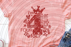 I'm four Cutting file SVG DXF Product Image 4