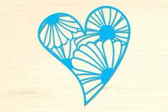 Four Floral Hearts SVG paper cut, laser cut files Product Image 5