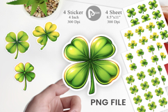 Lucky Clover Sticker Product Image 1