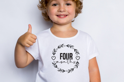 Four months. SVG,Baby Month Round SVG Product Image 1