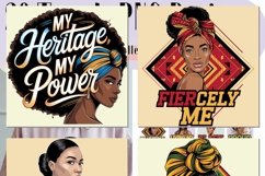 20x Black Woman PNG Bundle, African American PNG, Melanin Product Image 7