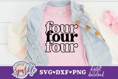 4th Birthday SVG|FOUR svg| 4th Birthday Shirt svg, dxf, png Product Image 2