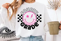 Retro 4th Grade SVG - Back To School PNG - Fourth Grade Era Product Image 2