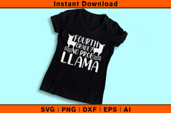 Fourth Grade No Prob Llama SVG Funny School Design Product Image 3