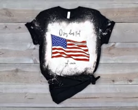 Patriotic Fourth of July Sublimation, Flag Sublimation PNG Product Image 4