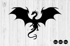 Fourth Wing Dragon SVG, Dragon Silhouette SVG, Dragon SVG Product Image 1