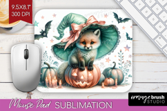 Fox Halloween Mouse Pad Sublimation Coquette Mousepad PNG Product Image 1