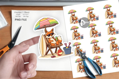 Summer Fox Sticker Product Image 1