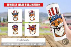 Tumbler Fox Patriotic Product Image 1
