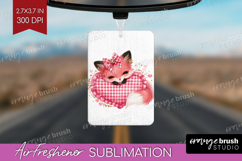 Fox Valentine Air Freshener PNG Cute Valentines Day PNG Product Image 1