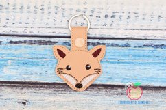 Wild Fox Face Keyfob Keychain ITH Product Image 1