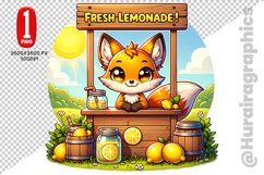 Cute Fox Clipart - PNG File Product Image 1