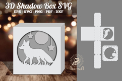 Fox 3D Papercut Shadow Box SVG Product Image 1