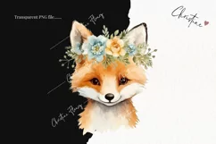 Watercolor Fox Clipart | Watercolor Animal PNG Product Image 2