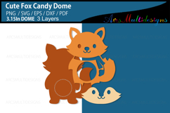 cute fox candy dome holder Product Image 3