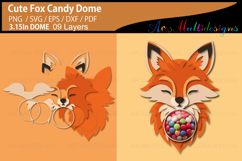 Cute Fox Candy Dome template Product Image 1