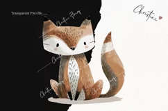Woodland Fox Clipart | Animal PNG Product Image 2