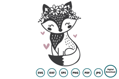Whimsical Fox SVG | Cute Woodland Animal Cut File Product Image 1