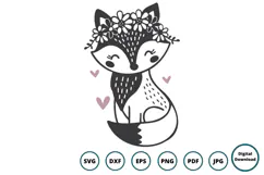Whimsical Fox SVG | Cute Woodland Animal Cut File Product Image 2