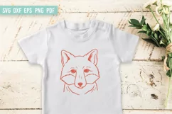 Fox SVG | Fox Face SVG | Fox SVG DXF PNG EPS Cutting Files Product Image 3