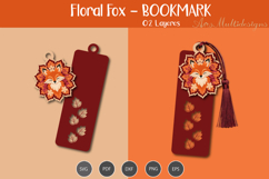 Floral Fox Bookmark Product Image 1