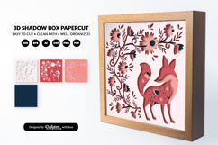 Fox Folk art Layered Shadow Box Product Image 3