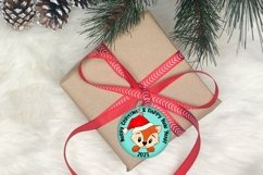 Ornament Sublimation | Cute Christmas Fox Illustration Product Image 2