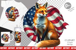 Fox 4th of July Clipart Product Image 1
